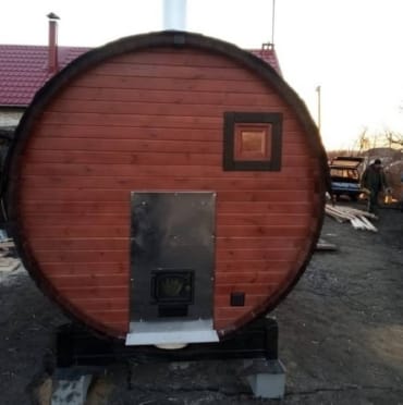 Монтаж бани-бочки №411 от 21.04.2021 в Павловском Посаде